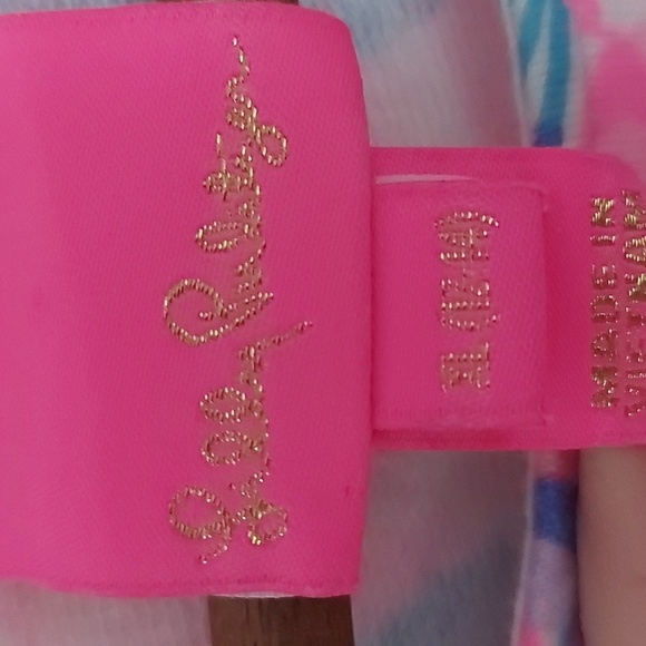 Lilly Pulitzer Sorrento Dress Ruffled Sleeves and Hem Size 12/14 - Picture 5 of 6